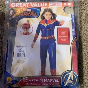 Girl’s Captain Marvel Halloween Costume size 8-10